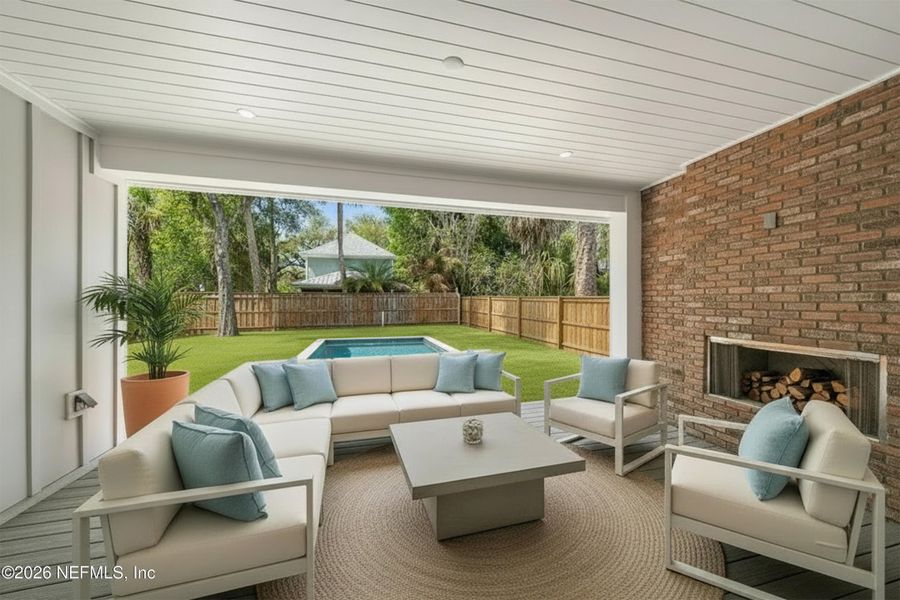 Exterior details and patio area of a home in , Atlantic Beach (Image 30).
