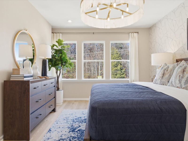 Furnished interior view inside a new home in Ellis Townes, Charlotte (Image 24).