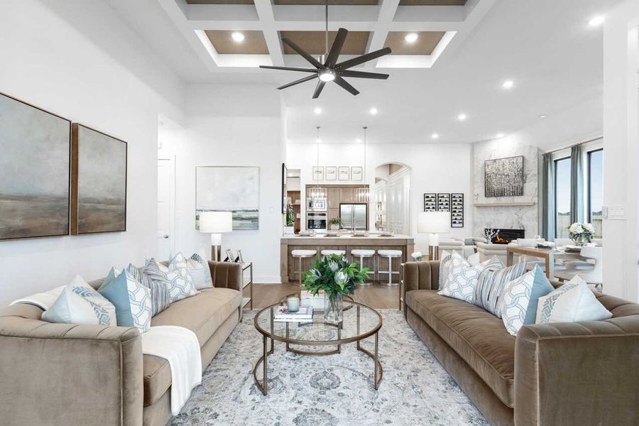 Representative Family Room - some options shown