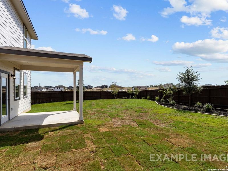 Exterior details and patio area of a home in Bricewood, San Antonio (Image 19).