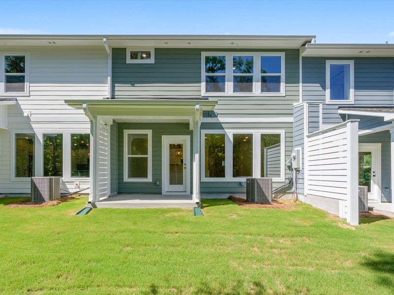 Exterior details and patio area of a home in Westview Towns, Waxhaw (Image 3).