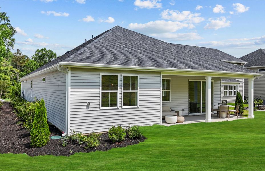 Exterior details and patio area of a home in Sweetwater Hills, Moore (Image 3).
