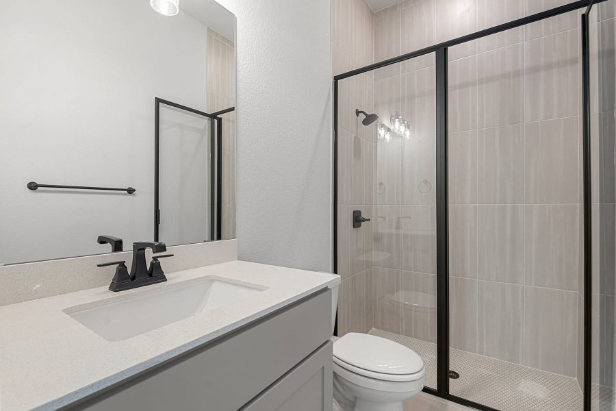 Furnished interior view inside a new home in Lariat, Liberty Hill (Image 18).