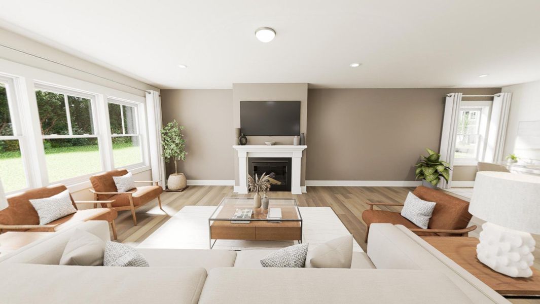 Furnished interior view inside a new home in Golden Gate, High Point (Image 3).