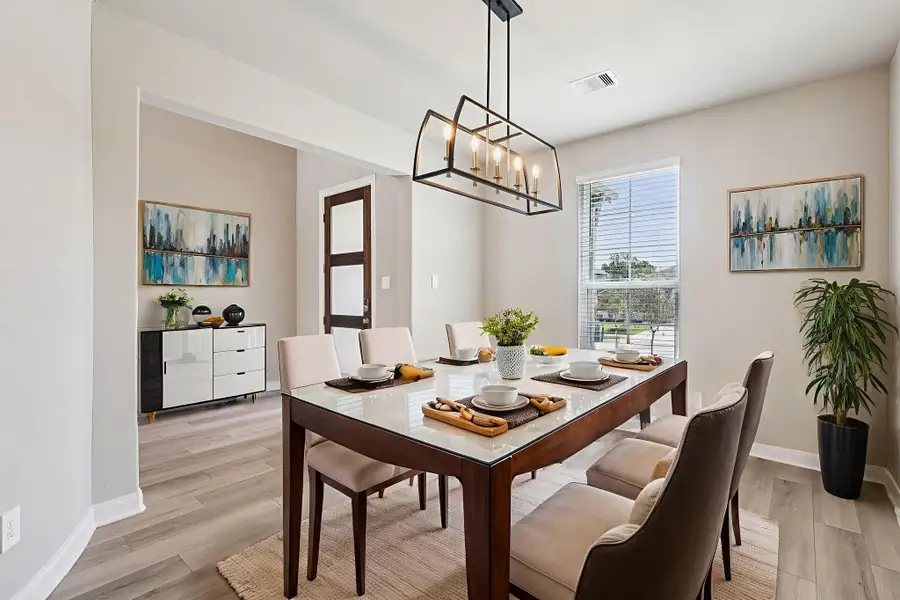 Photo is not of the actual home, but is an inspirational photo of builder’s model home and may depict options, furnishings, and/or decorator features that are not included