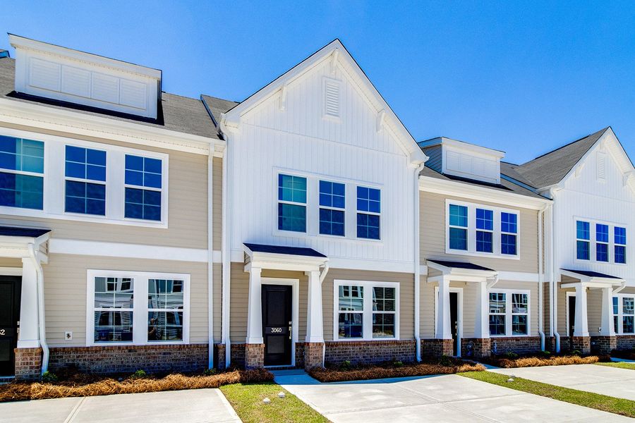 Front exterior of a new home in Astoria, Columbia, SC, highlighting curb appeal (Image 2). Front exterior of a new home in Astoria, Columbia, SC, highlighting curb appeal (Image 2).