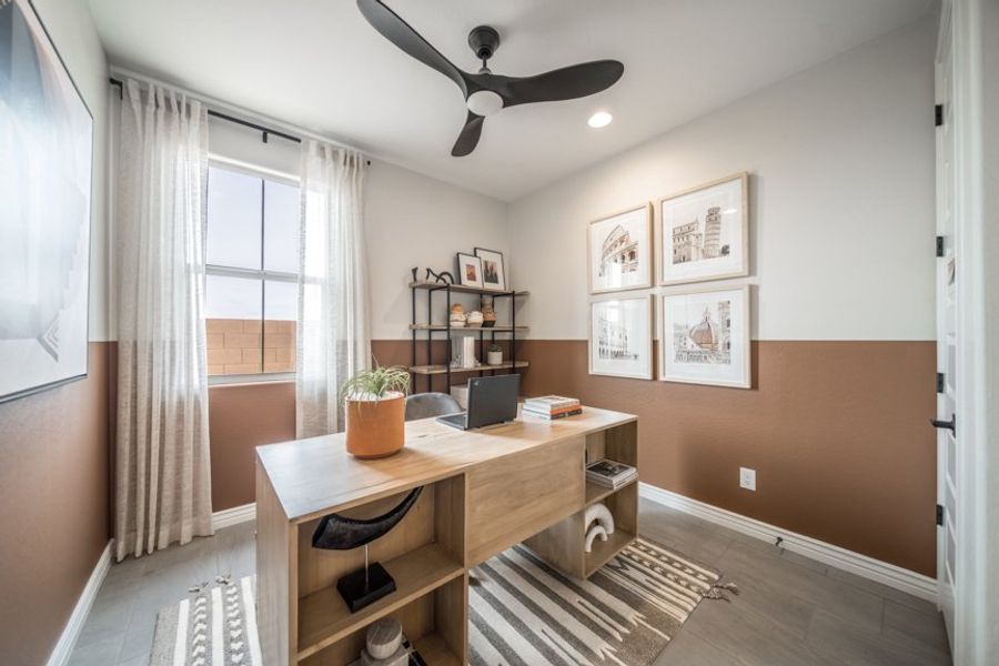 Furnished interior view inside a new home in Hawes Crossing, Mesa (Image 14).