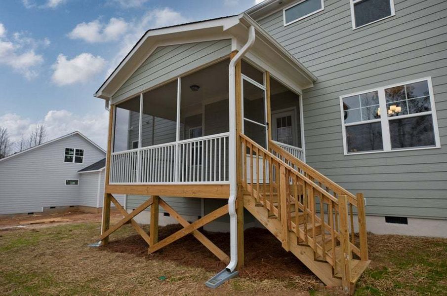 Covered Back Deck Option