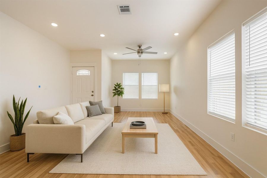 Furnished interior view inside a new home in , Houston (Image 12). Furnished interior view inside a new home in , Houston (Image 12).