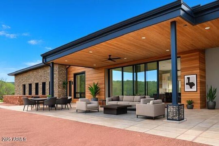 patio virtual staging