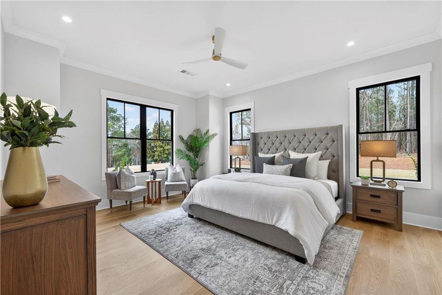 Furnished interior view inside a new home in , White Plains (Image 45).