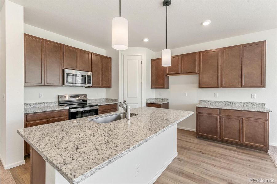 Furnished interior view inside a new home in Terrain Oak Valley, Castle Rock (Image 7).