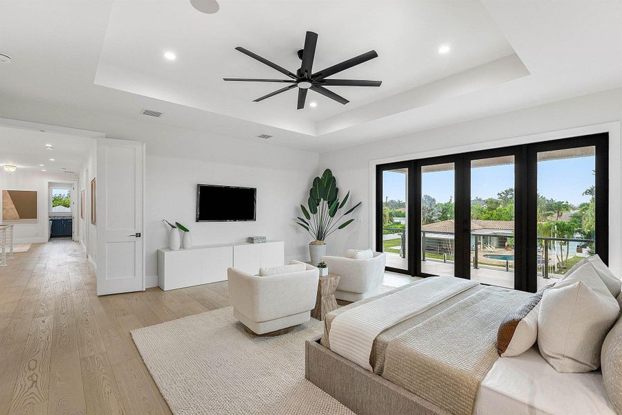 Furnished interior view inside a new home in , Delray Beach (Image 46).