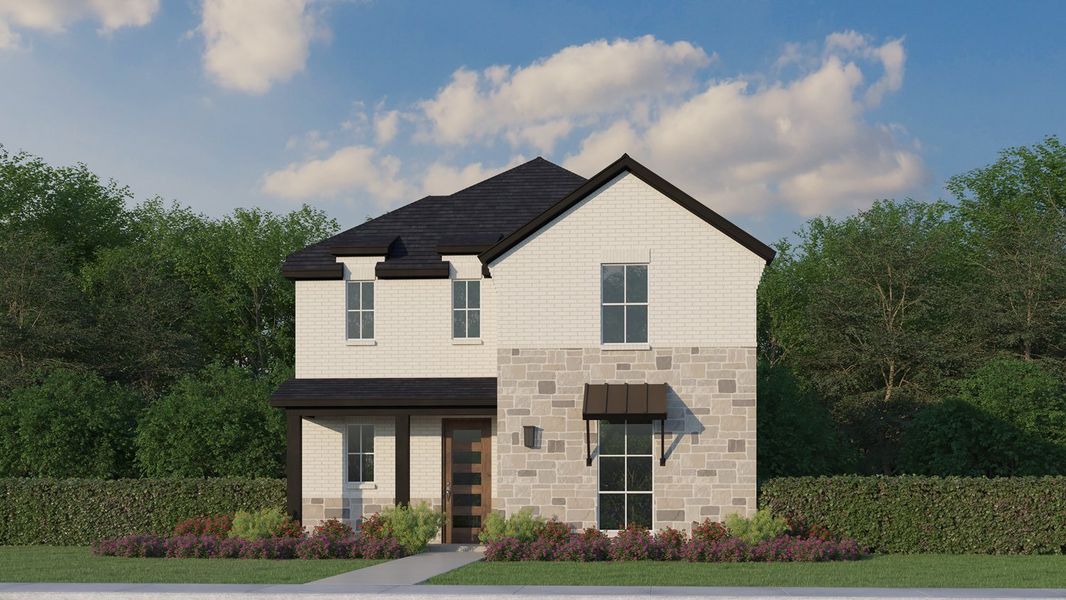 Plan 1462 Elevation C w/ Stone