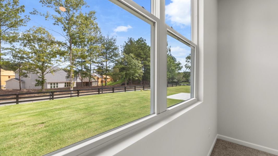 Representative exterior details of a home built from the Elle by D.R. Horton in Fairway 17 at Mirror Lake, Villa Rica (Image 4). Representative exterior details of a home built from the Elle by D.R. Horton in Fairway 17 at Mirror Lake, Villa Rica (Image 4).