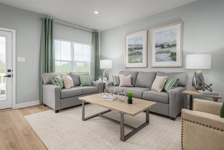 Furnished interior view inside a new home in Afton Arbors, Charlotte (Image 14).
