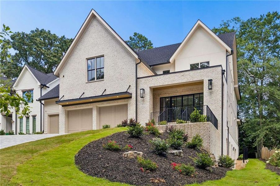 Front exterior of a new home in , Brookhaven, GA, highlighting curb appeal (Image 26).