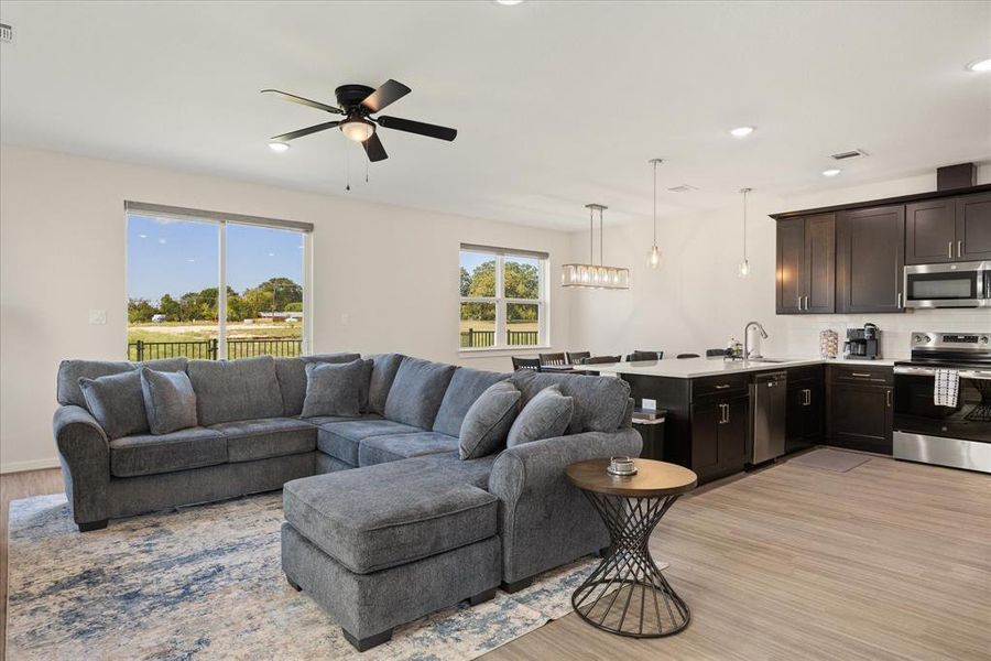 Furnished interior view inside a new home in , Stephenville (Image 16). Furnished interior view inside a new home in , Stephenville (Image 16).