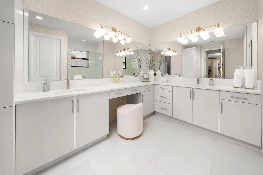 Representative furnished interior of a home built from the Montserrat by GL Homes in Valencia Harbor (55+), Fort Myers (Image 7). Representative furnished interior of a home built from the Montserrat by GL Homes in Valencia Harbor (55+), Fort Myers (Image 7).