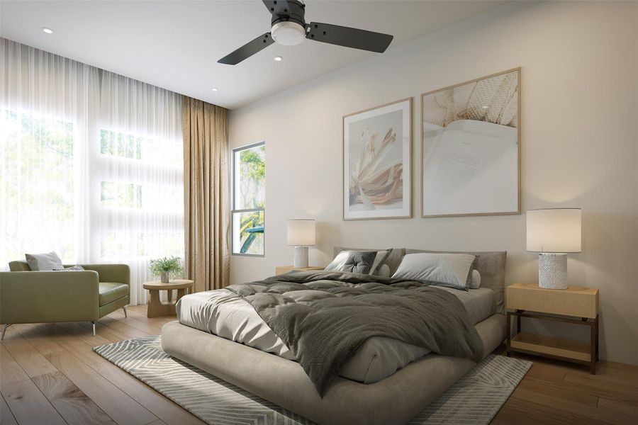 Furnished interior view inside a new home in , Houston (Image 6).