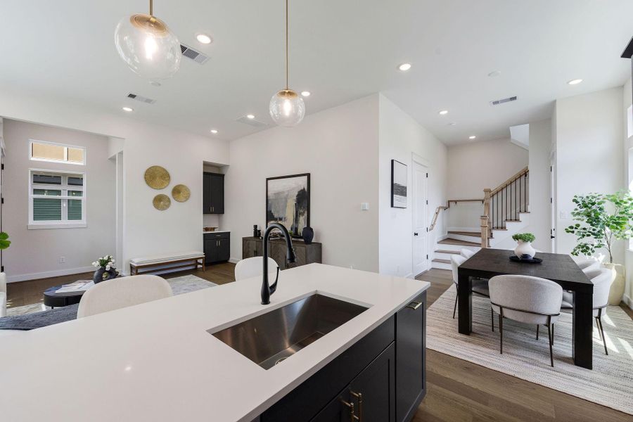 Furnished interior view inside a new home in Montridge, Houston (Image 15).