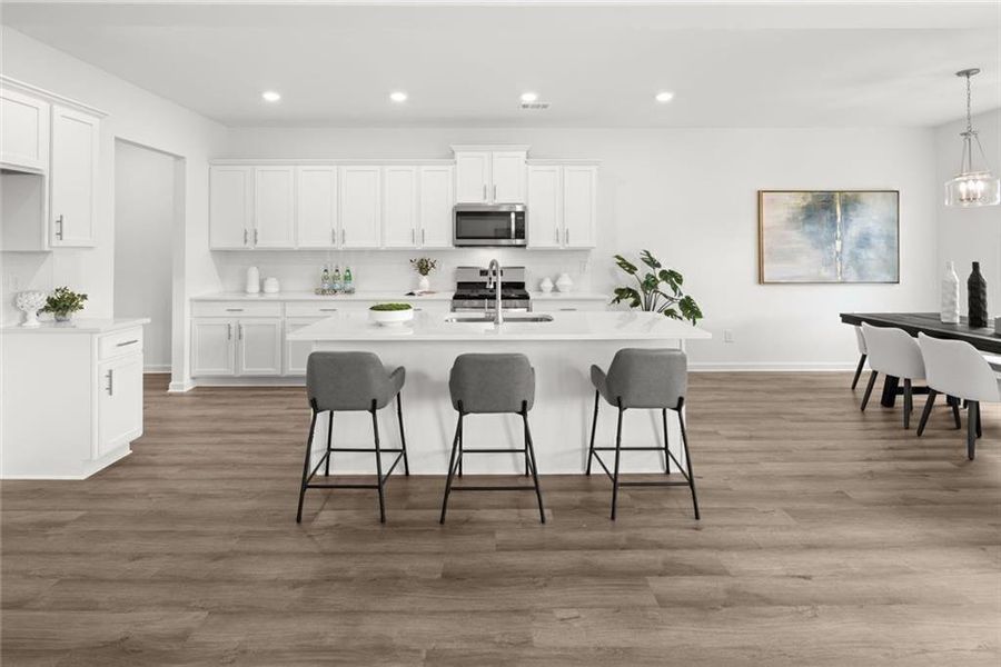 Furnished interior view inside a new home in , Loganville (Image 33).