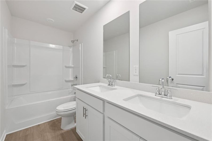 Furnished interior view inside a new home in Preserve at Mountain Creek, Pendergrass (Image 9).