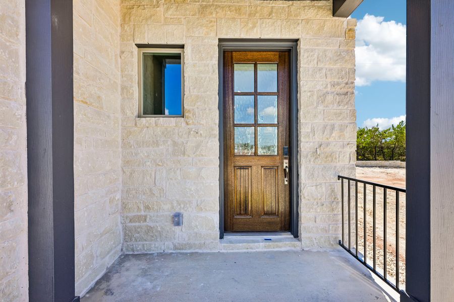 Exterior details and patio area of a home in Foxfield, Austin (Image 2).