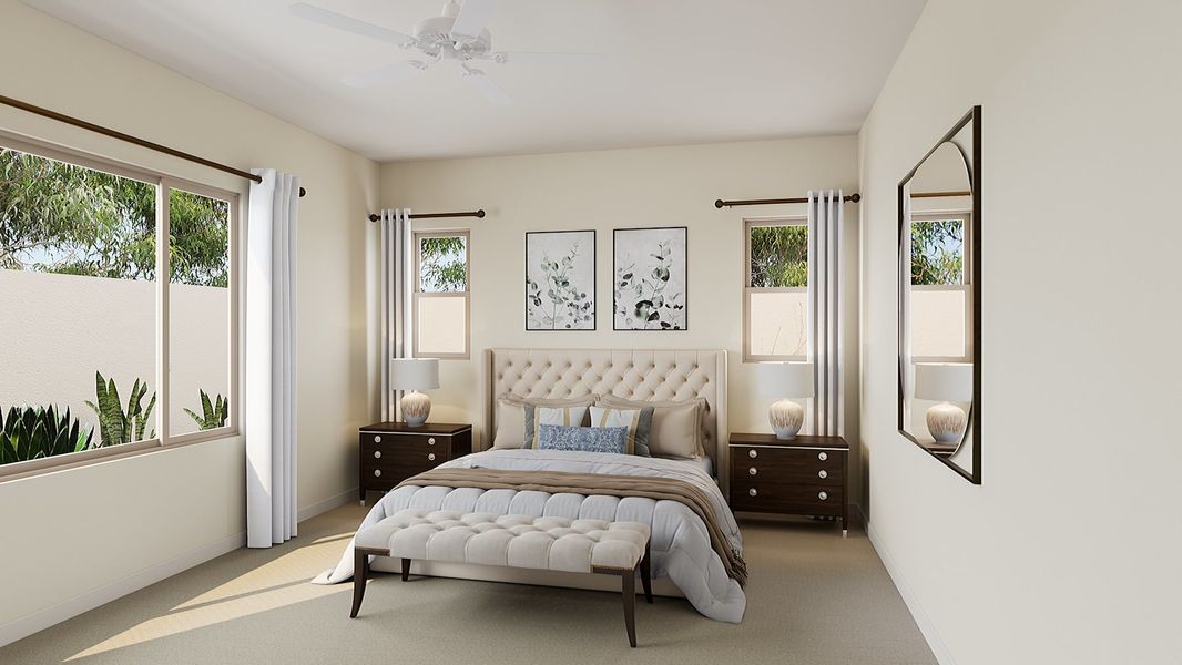 Representative furnished interior of a home built from the Verde Plan 5510 by Tri Pointe Homes in Blossom Rock, Apache Junction (Image 10).
