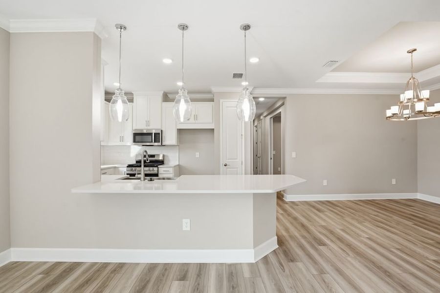 Furnished interior view inside a new home in Esplanade at Azario Lakewood Ranch, Lakewood Ranch (Image 6). Furnished interior view inside a new home in Esplanade at Azario Lakewood Ranch, Lakewood Ranch (Image 6).