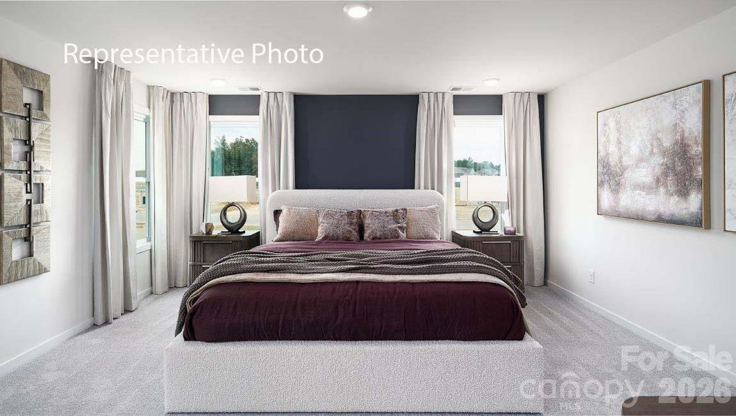 Furnished interior view inside a new home in Sanctuary at Southgate, Indian Trail (Image 6).