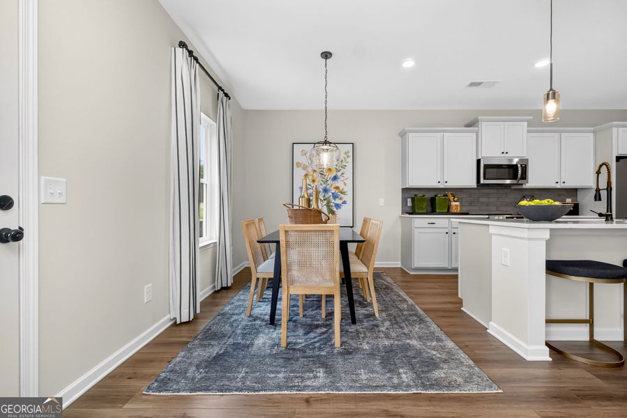 Furnished interior view inside a new home in Bryson Farms, Byron (Image 9).