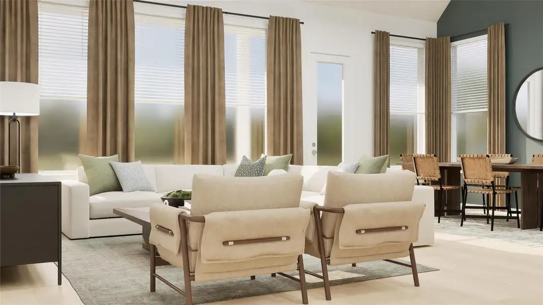 Furnished interior view inside a new home in The Preserve at Rosenberg, Rosenberg (Image 4).