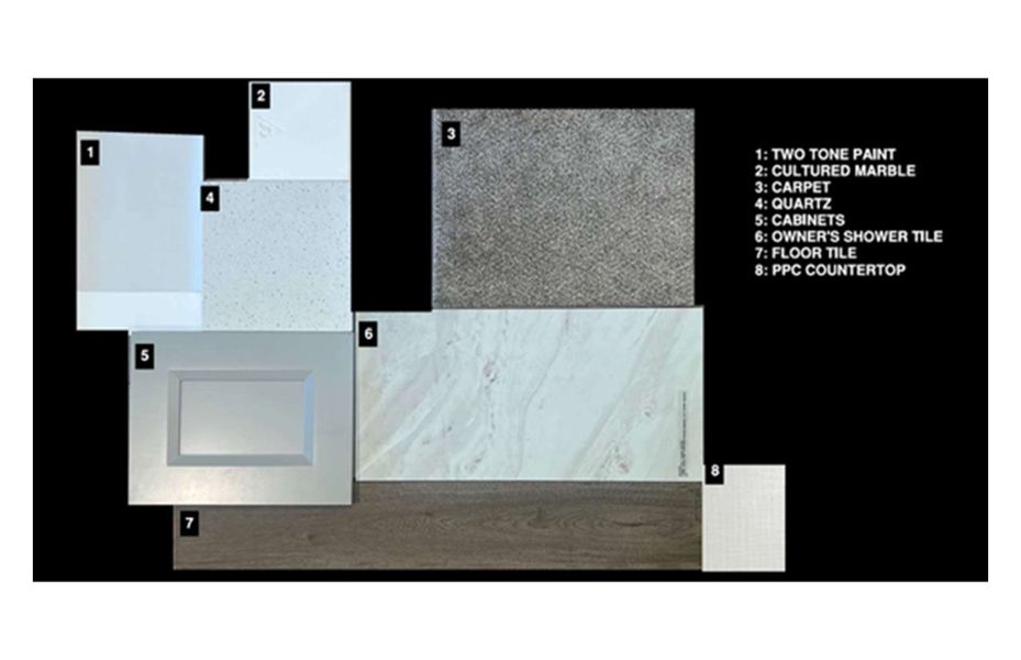 Sample of building materials used in homes in Visara, Surprise (Image 27).