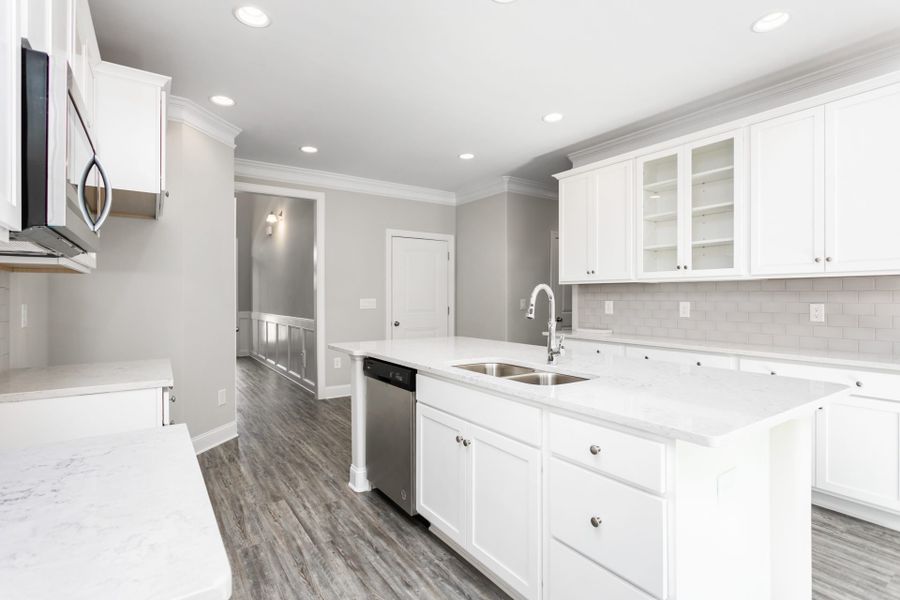 Furnished interior in a model home at Northborough in High Point (Image 29).