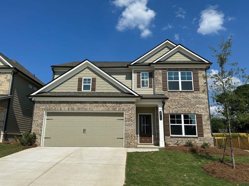Front exterior of a new home in Summerlin, Auburn, GA, highlighting curb appeal (Image 31).