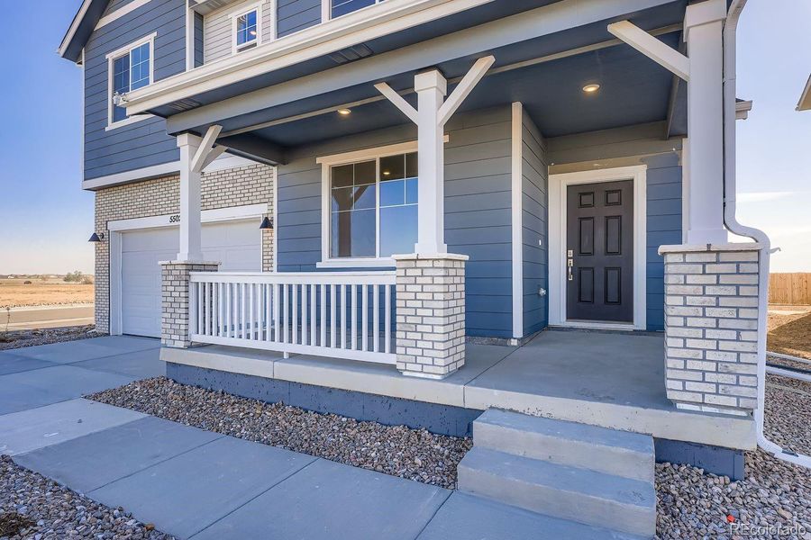 Exterior details and patio area of a home in Wolf Creek Run, Strasburg (Image 17).