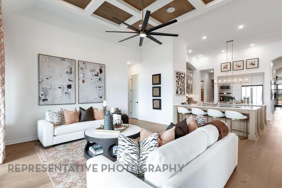 Furnished interior view inside a new home in Pecan Square: 60ft. lots, Northlake (Image 4).