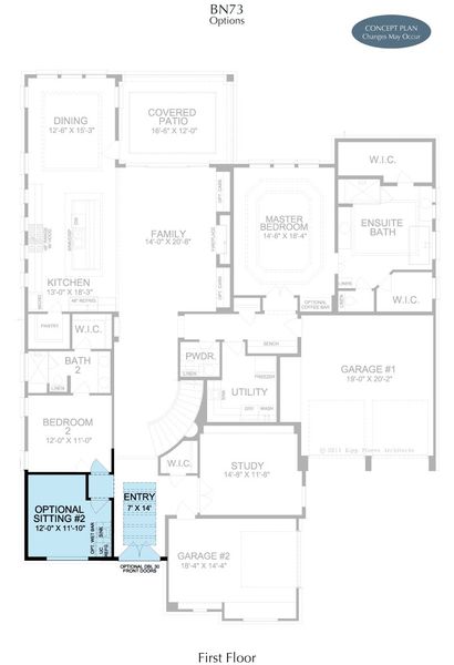 2D floor plan layout for the Glenwood by Landon Homes in Fields Reserve - 70's, Frisco, TX (Image 1). 2D floor plan layout for the Glenwood by Landon Homes in Fields Reserve - 70's, Frisco, TX (Image 1).