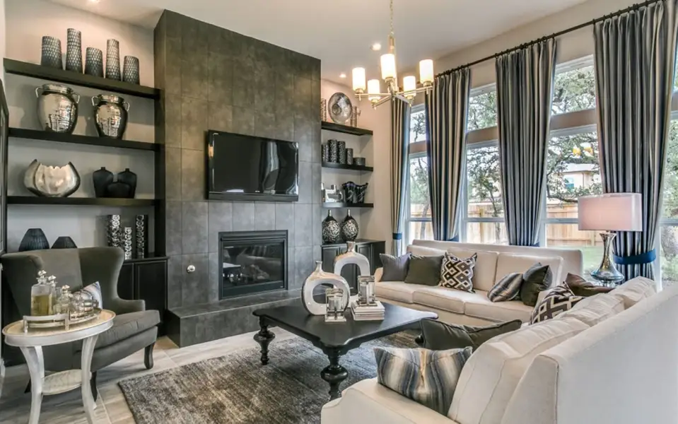 Representative furnished interior of a home built from the Sausalito by CastleRock Communities in Lakesong, Grand Prairie (Image 11). Representative furnished interior of a home built from the Sausalito by CastleRock Communities in Lakesong, Grand Prairie (Image 11).