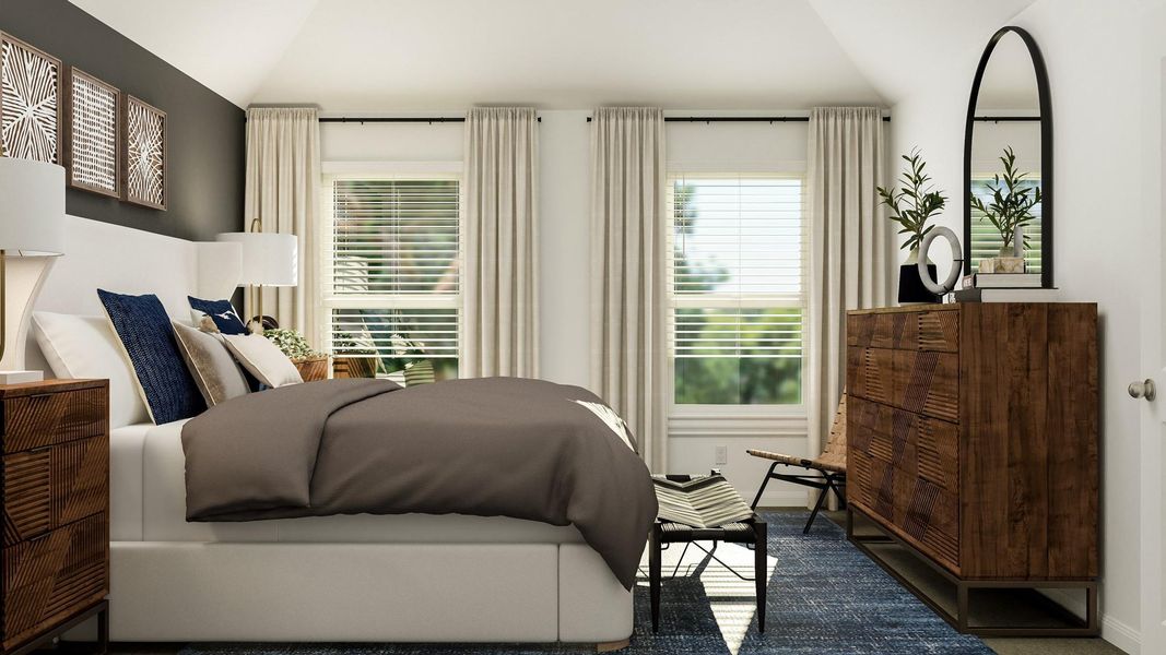 Furnished interior view inside a new home in Lively Ranch: Brookstone Collection, Georgetown (Image 11).