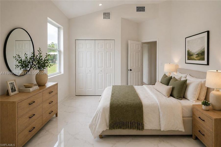 Furnished interior view inside a new home in , Lehigh Acres (Image 33).