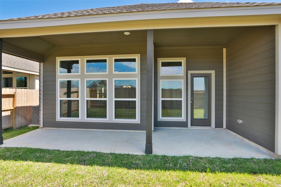 Exterior details and patio area of a home in Cypress Green, Hockley (Image 1). Exterior details and patio area of a home in Cypress Green, Hockley (Image 1).