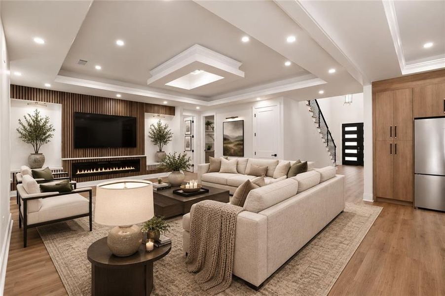 Furnished interior view inside a new home in , Atlanta (Image 5).