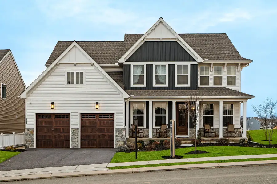 Representative exterior photo of a completed home built from the Magnolia by Keystone Custom Homes in Lakestone Cove, Belmont, NC (Image 2).