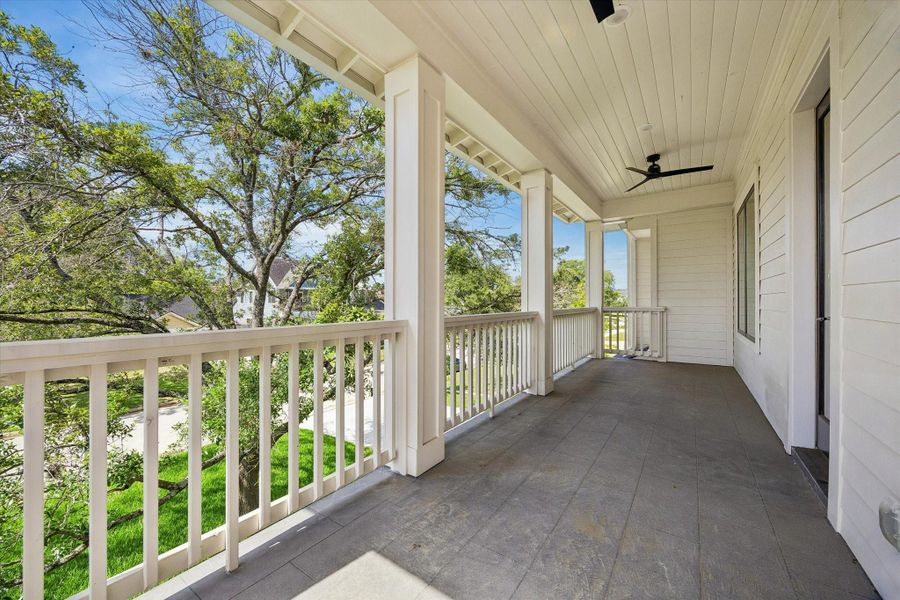 Exterior details and patio area of a home in , Houston (Image 3).