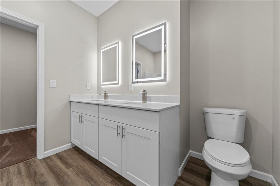 Furnished interior view inside a new home in , Flowery Branch (Image 13).