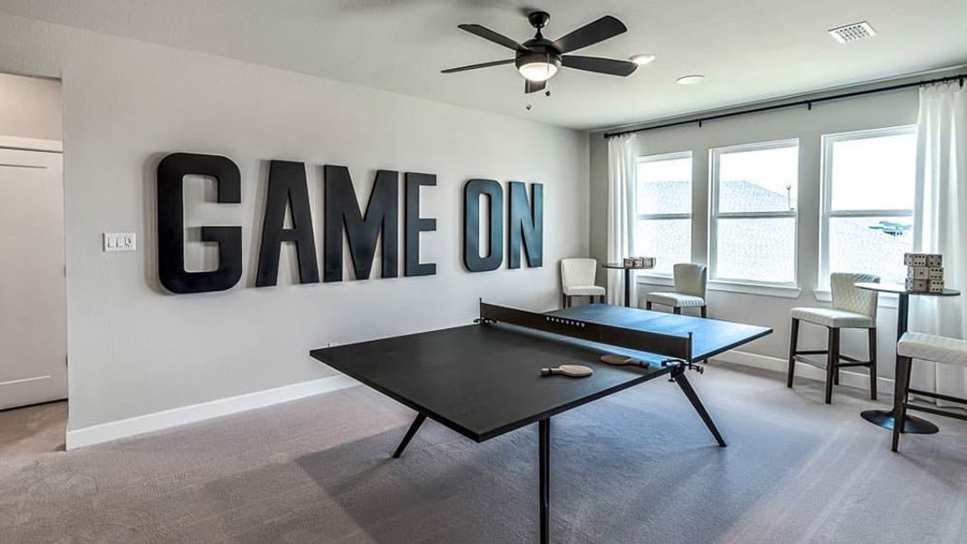 Furnished interior view inside a new home in Avalon at Cypress, Cypress (Image 19). Furnished interior view inside a new home in Avalon at Cypress, Cypress (Image 19).