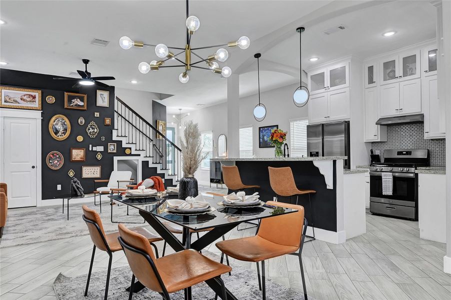 Furnished interior view inside a new home in , La Porte (Image 23).