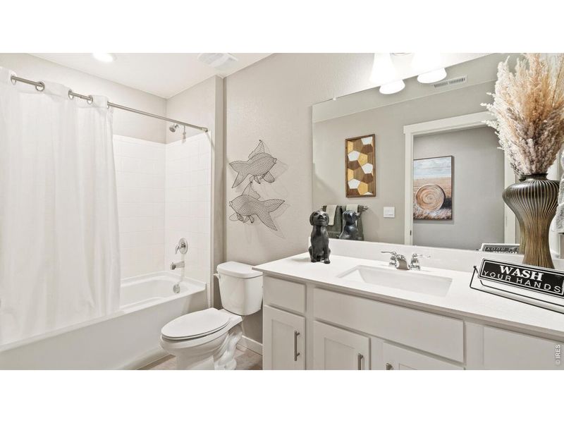 Furnished interior view inside a new home in Vantage, Berthoud (Image 23). Furnished interior view inside a new home in Vantage, Berthoud (Image 23).